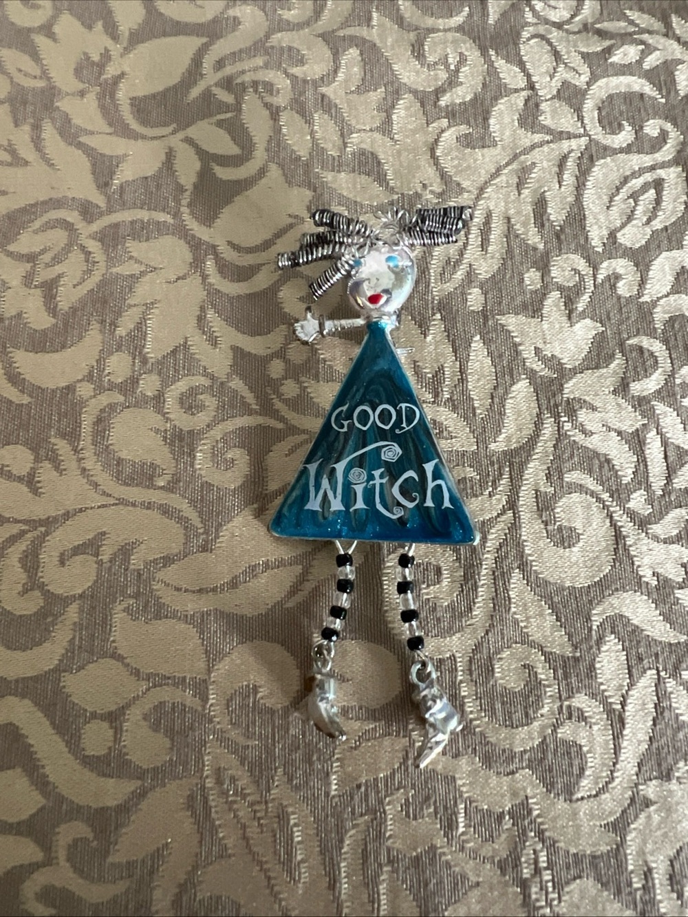 Good Witch Brooch Pin Fall Halloween Funny Autumn Spooky Party Harvest